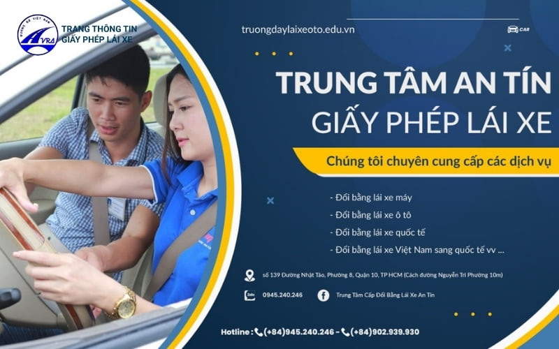 Đăng ký cấp lại bằng lái A1 bị mất nhanh chóng tại trung tâm An Tín