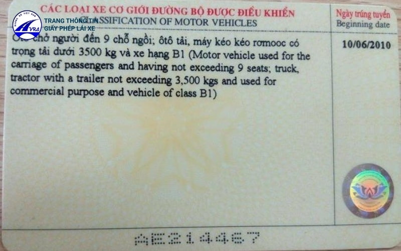 Quy định các loại xe bằng B2 được phép lái