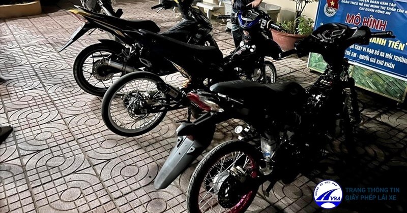 Thay đổi kết cấu xe máy phạt bao nhiêu tiền 
