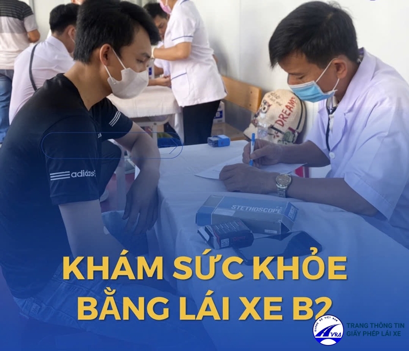 Khám sức khỏe thi bằng lái xe B2 ở đâu