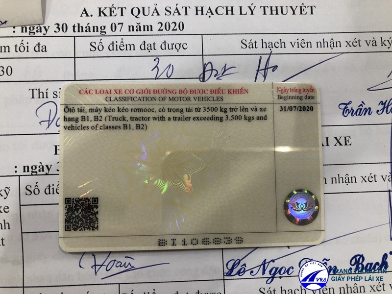 Thủ tục đối với bằng lái xe hết hạn dưới 3 tháng