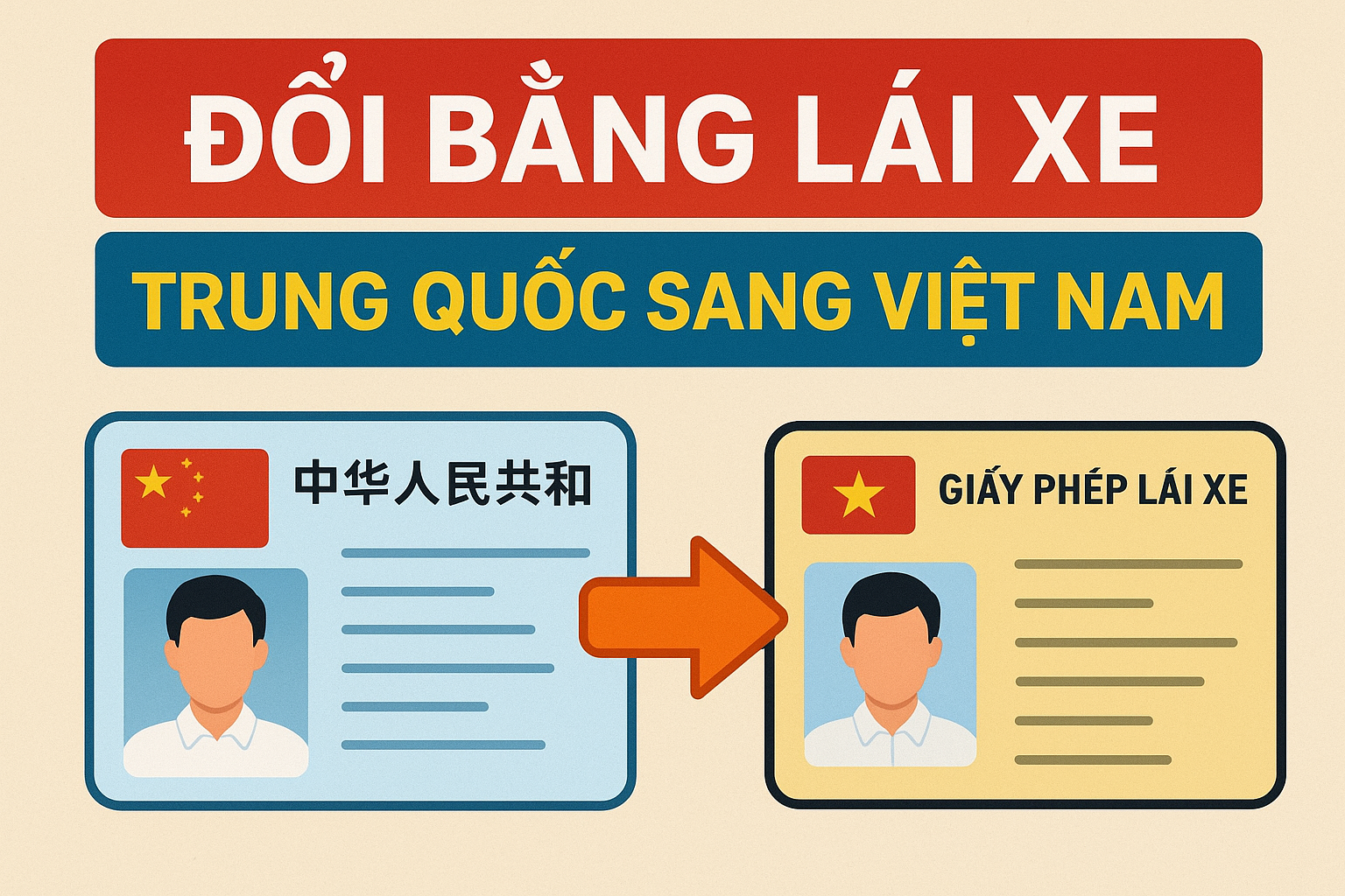 đổi bằng lái Trung Quốc sang Việt Nam đổi bằng lái Trung Quốc sang Việt Nam