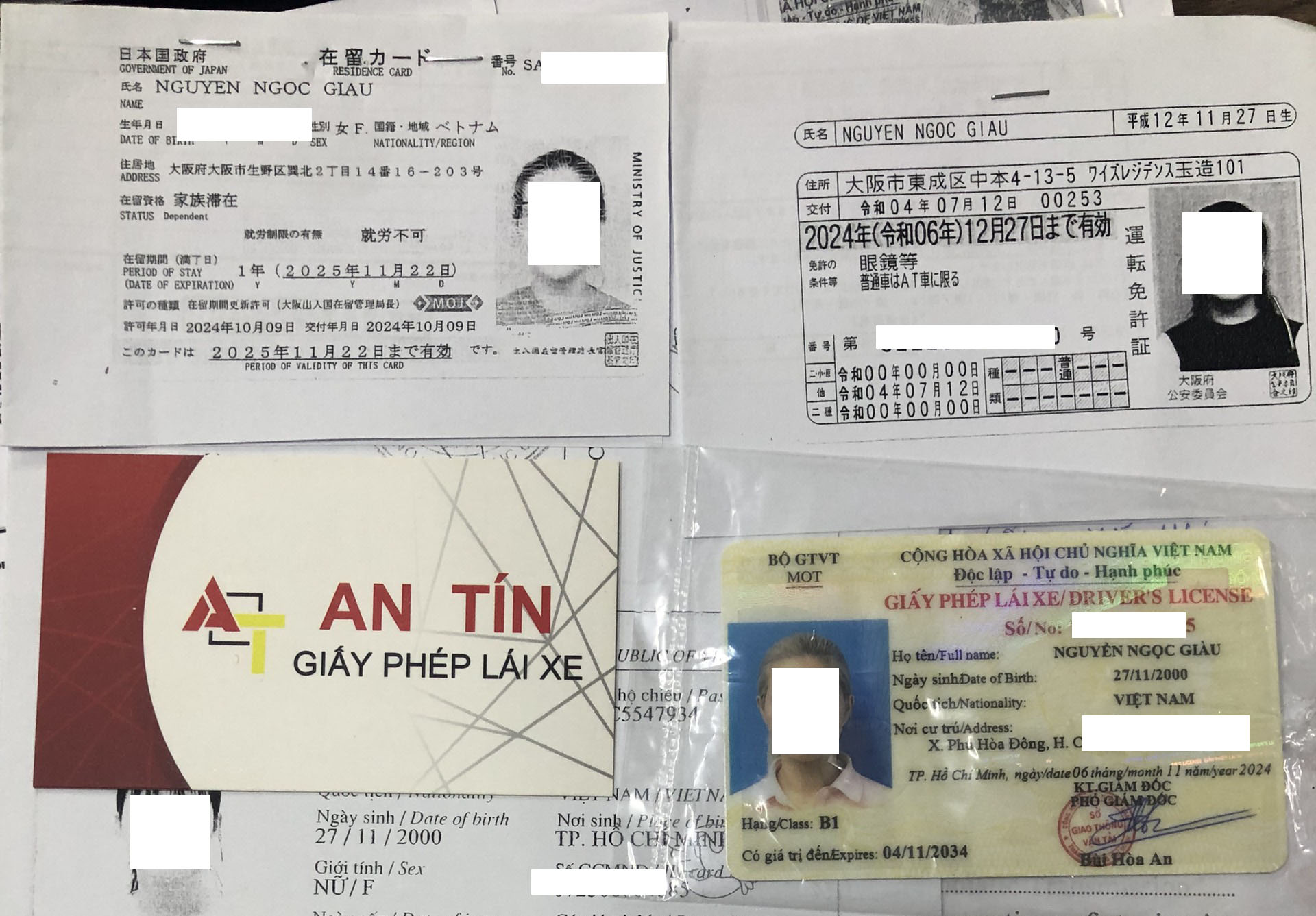đổi bằng lái xe Nhật sang Việt Nam