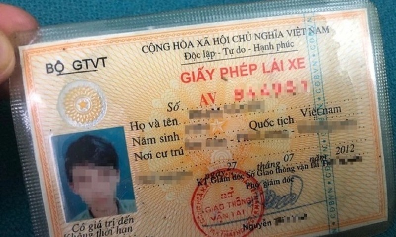 Bằng lái A1 cũ