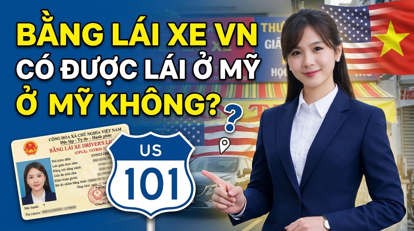 Bằng lái xe Việt Nam có dùng được ở Mỹ không? 1