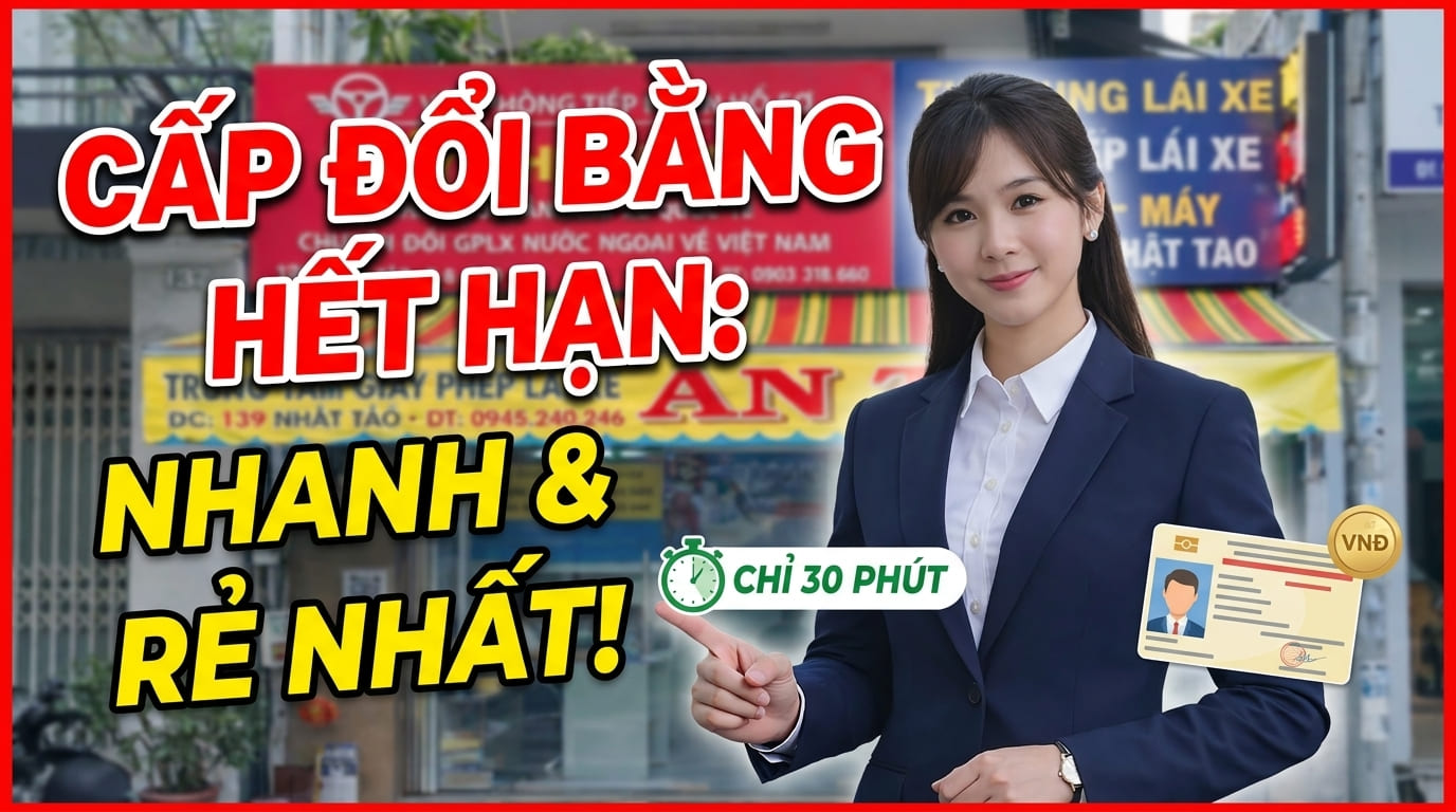 Đổi bằng lái xe ô tô hết hạn nhanh chóng, giá tốt 5