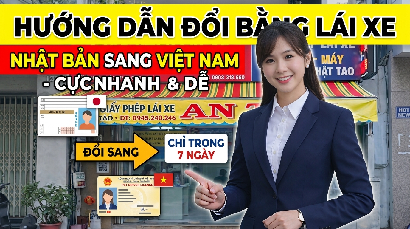 Thủ Tục Đổi bằng lái xe Nhật sang Việt Nam mới nhất 2026 3